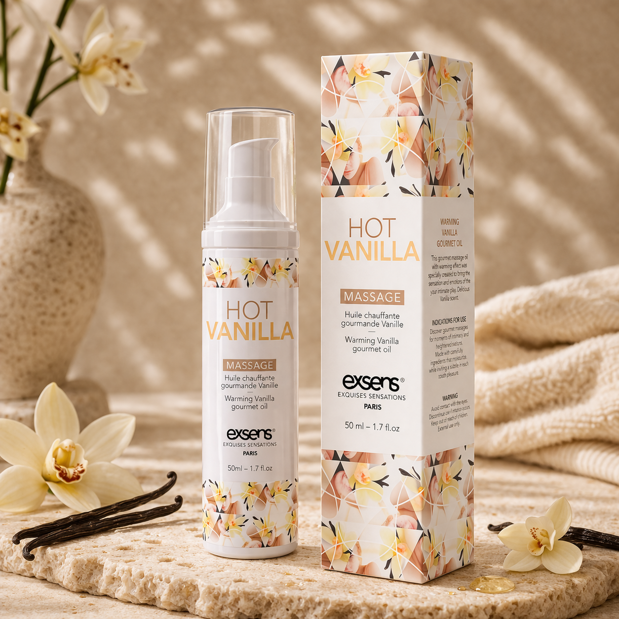 Huile Massage Chauffante Gourmande